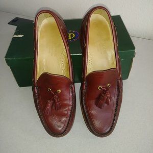 Vintage Club Room slip-on, Burgundy, Men's 9M, Made in Maine, Slightly Worn